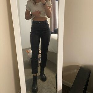 H&M Divided Faux Leather Pants